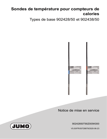 JUMO HEATtemp Probes for Heat Meter Mode d'emploi | Fixfr