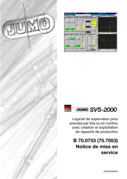 JUMO 700753 SVS-2000N Manuel utilisateur