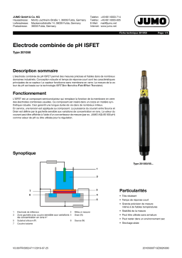 JUMO 201050 ISFET pH Combination Electrode Fiche technique