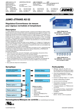 JUMO 202553 Compact multichannel transmitter/controller Fiche technique