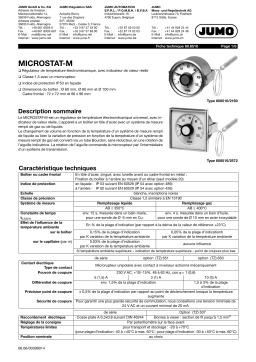 JUMO 608510 Fiche technique