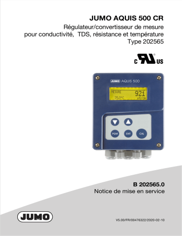 JUMO 202565 transmitter / controller Mode d'emploi | Fixfr