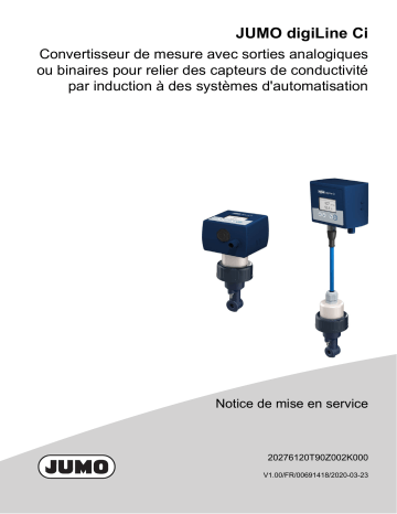 202760 | JUMO digiLine Ci HT10 Head Transmitter Mode d'emploi | Fixfr