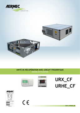 Aermec URX CF heat recovery unit Manuel utilisateur