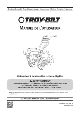 Troy-Bilt 21AE682W766 Big Red Garden Tiller Manuel utilisateur