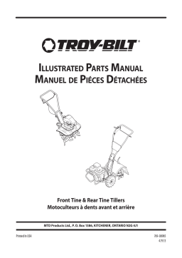 Troy-Bilt 21A65M7563 Garden Tiller Manuel du propriétaire