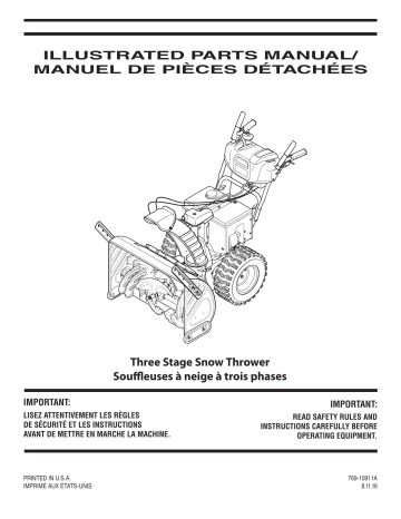 31AH55R7563 | 31AH5DR7563 | 31AH57R9563 | Troy-Bilt 31AH5ER9563 Snow Blower Manuel du propriétaire | Fixfr