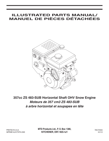 Troy-Bilt 31AH95P6563 Snow Blower Manuel du propriétaire | Fixfr