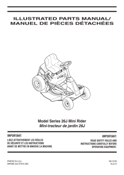 Troy-Bilt 13A226JD563 Riding Lawn Mower Manuel du propriétaire