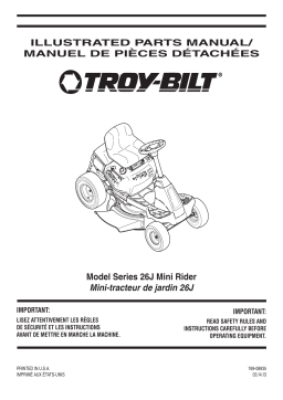 Troy-Bilt 13BC26JD563 Riding Lawn Mower Manuel du propriétaire