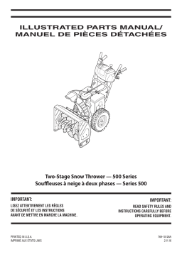 Troy-Bilt 31BM53Q2563 Snow Blower Manuel du propriétaire