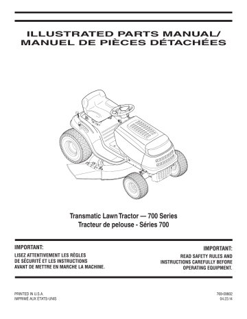 Troy-Bilt 13AX78KT563 Riding Lawn Mower Manuel du propriétaire | Fixfr