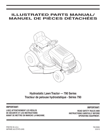 Troy-Bilt 13AV79KS563 Riding Lawn Mower Manuel du propriétaire | Fixfr