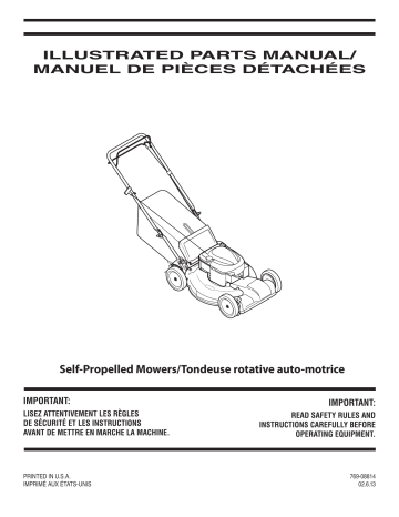 Troy-Bilt 12ALD37Q563 Self Propelled Lawn Mower Manuel du propriétaire | Fixfr