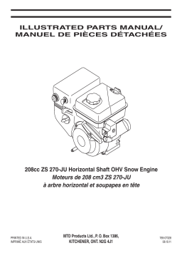 Troy-Bilt 31BS2T6F563 Snow Blower Manuel du propriétaire