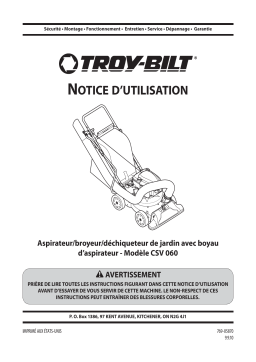 Troy-Bilt 24B060E766 Log Splitter Manuel du propriétaire