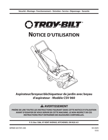 Troy-Bilt 24B060E766 Log Splitter Manuel du propriétaire | Fixfr