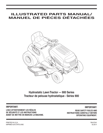 Troy-Bilt 13AP91KT563 Riding Lawn Mower Manuel du propriétaire | Fixfr