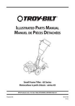 Troy-Bilt 21B65M1563 Garden Tiller Manuel du propriétaire