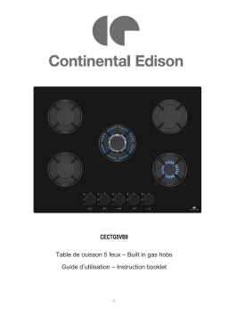 CONTINENTAL EDISON CECTG5VB9 Manuel utilisateur