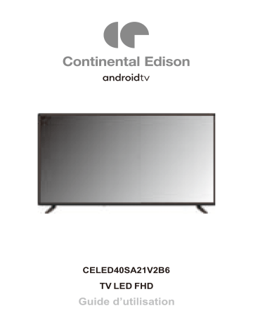 CONTINENTAL EDISON CELED40SA21V2B6 Manuel utilisateur | Fixfr