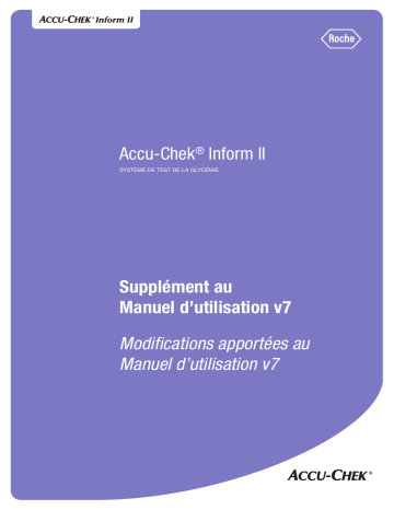 Roche ACCU-CHEK Inform II Manuel utilisateur | Fixfr