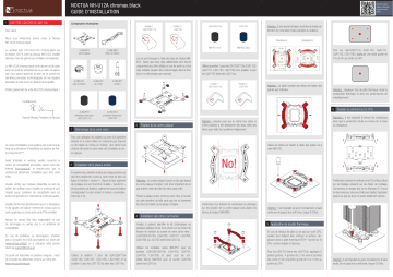 Noctua NH-U12A chromax.black CPU cooler retail Installation manuel | Fixfr