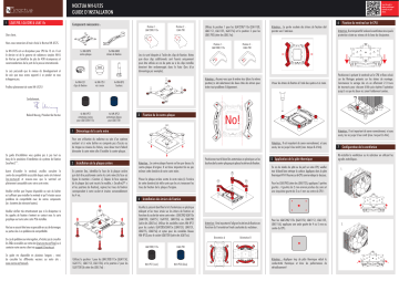 Noctua NH-U12S CPU cooler retail Installation manuel | Fixfr