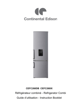 CONTINENTAL EDISON CEFC260DB Manuel utilisateur