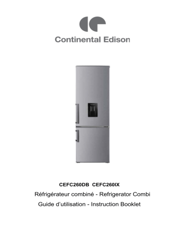 CEFC260IX | CONTINENTAL EDISON CEFC260DB Manuel utilisateur | Fixfr