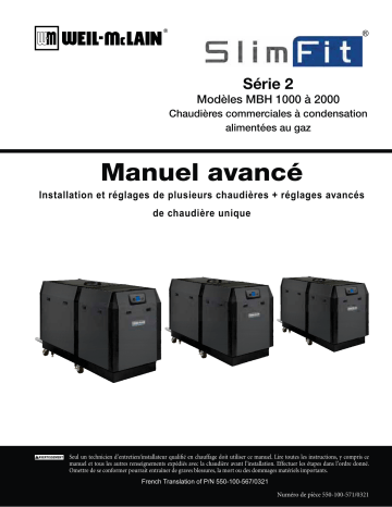 Weil-McLain SlimFit Commercial Condensing Gas Boiler Manuel utilisateur | Fixfr