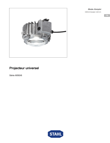 Stahl 6050 Mode d'emploi | Fixfr