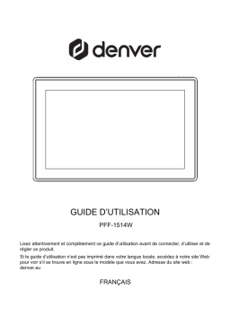 Denver PFF-1514W 15.6” FULL HD digital Wi-Fi photoframe Manuel utilisateur