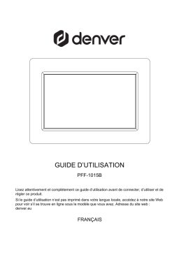 Denver PFF-1015W 10.1” digital Wi-Fi photoframe Manuel utilisateur