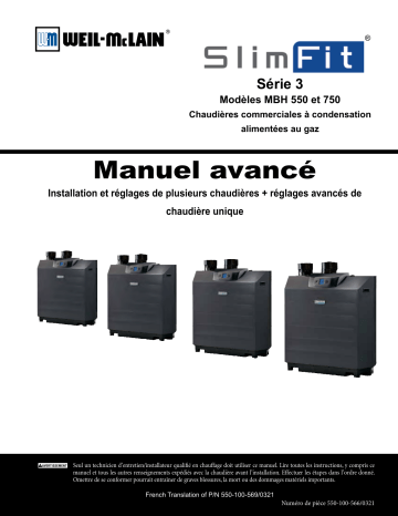 Weil-McLain SlimFit Commercial Condensing Gas Boiler Manuel utilisateur | Fixfr