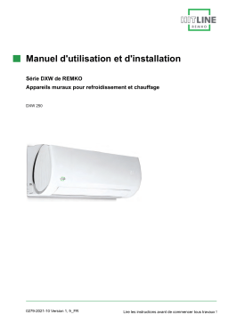 Remko DXW250 Manuel utilisateur