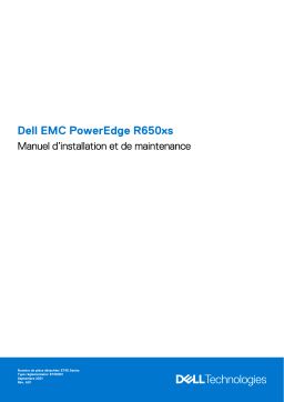 Dell PowerEdge R650xs server Manuel du propriétaire