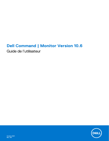 Dell Monitor Command Manuel utilisateur | Fixfr