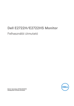 Dell E2722H electronics accessory Manuel utilisateur