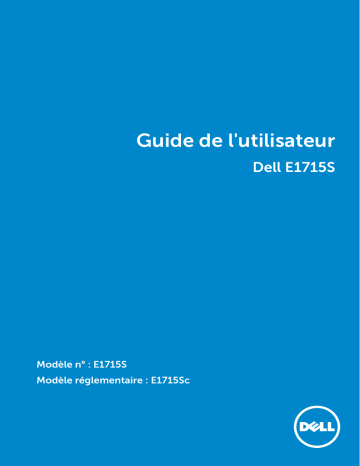 Dell E1715S electronics accessory Manuel utilisateur | Fixfr