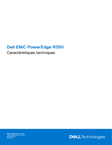 Dell PowerEdge R350 server Manuel du propriétaire | Fixfr