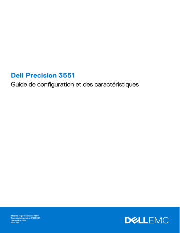 Dell Precision 3551 Manuel du propriétaire | Fixfr