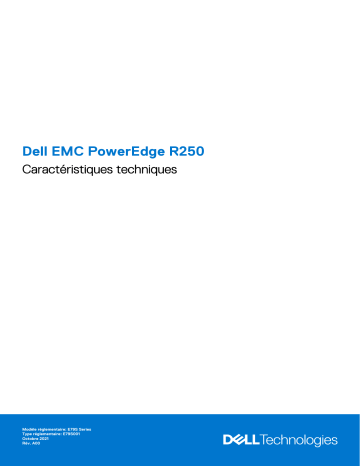 Dell PowerEdge R250 server Manuel du propriétaire | Fixfr