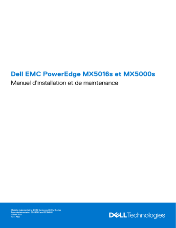 PowerEdge MX5016s | Dell PowerEdge MX7000 server Manuel du propriétaire | Fixfr