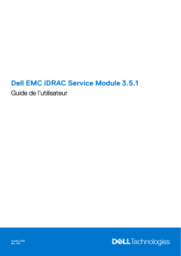 Dell iDRAC Service Module 3.x software Manuel utilisateur