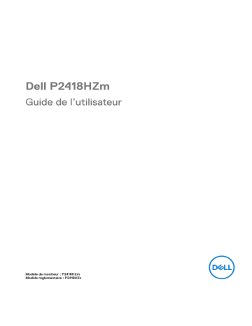 Dell P2418HZm electronics accessory Manuel utilisateur | Fixfr