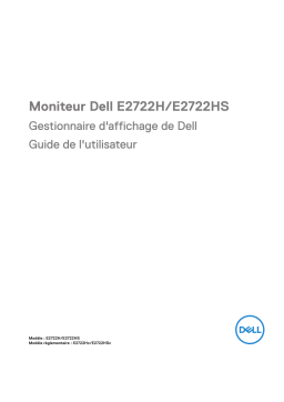 Dell E2722HS electronics accessory Manuel utilisateur