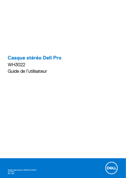 Dell WH3022 Pro Stereo Headset Manuel du propriétaire