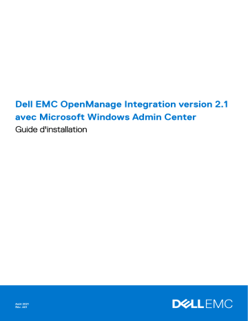 Dell OpenManage Integration software Manuel du propriétaire | Fixfr