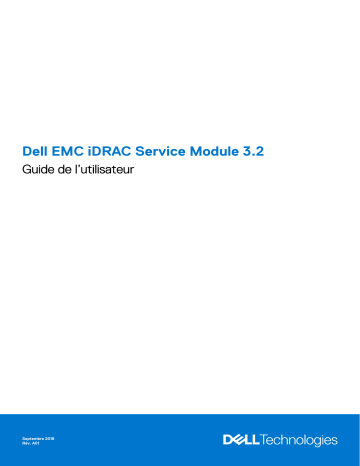 Dell iDRAC Service Module 3.x software Manuel utilisateur | Fixfr